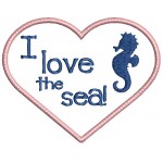 Stickserie - I love the sea - Seepferd